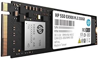HP EX900 M.2 250GB PCIE 3.0 X4 NVME 3D TLC NAND UNUTARNJI SVIJET DRŽAVE 2YY43AA ABC