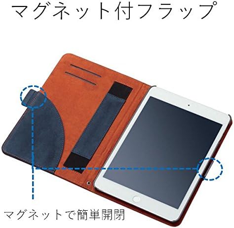 Elecom mekani kožni poklopac poklopca za iPad Mini 4 besplatni tip [BLUE] TB-A17SPLFDTBU
