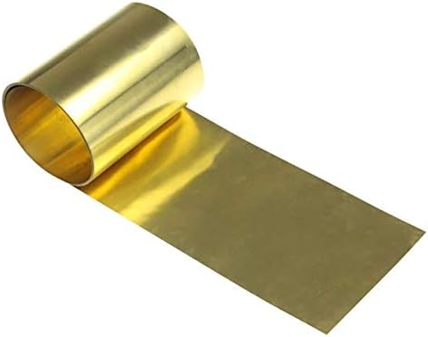 Z Create Design Mesingana ploča H62 Mesingani lim za debljine metalnih zanata 0,4 mm, duga 3000 mm/118,11 inča metalna bakrena folija