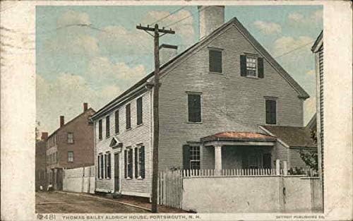 Thomas Bailey Aldrich kuća Portsmouth, New Hampshire NH originalna antička razglednica