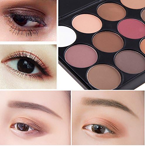 PhantomSky 15 boja sjenilo za oči makeup Palette kozmetički komplet za konturiranje - savršen za profesionalnu