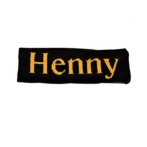 CONNETIC Henny traka za glavu sa vezenim logotipom za odrasle od crnog zlata