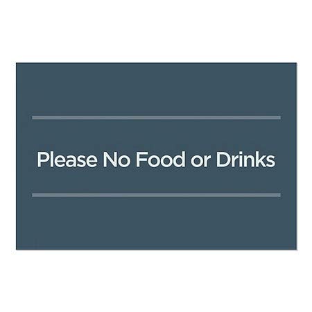 CGsignLab | Molim vas, nema hrane ili pića -Basic Mornary Prozor Cling | 30 x20