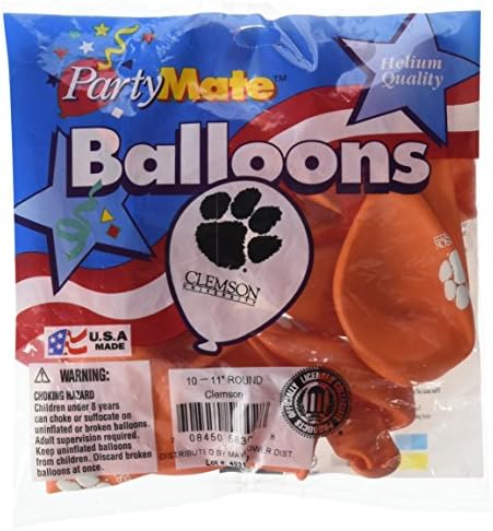 Kompanija Pioneer Balloon 11 Clemson univ lateks 10ct, jedna veličina, višebojnik