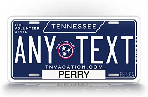 Prilagođena Nova 2022 plava Tennessee Licenjska ploča Novost volonterska država TN Metal Auto oznaka