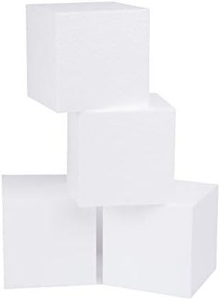 Silverlake Craft Flaam blok - 2 pakovanje 5x5x5 EPS polistiren kockice za izradu, modeliranje, umjetničke projekte i cvjetne aranžmane - kiparski blok za diy školske projekte