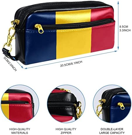 Travelna torba za šminku Vodootporna kozmetička torba torba za točku šminke za žene i djevojke, Rumunjska zastava