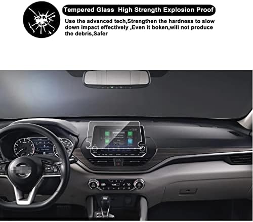 Zaštitnik ekrana kompatibilan sa Nissan Altima 8-inčnim ekranom osetljivim na dodir,SATIS,2020 2021