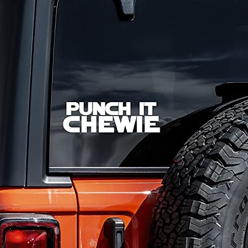 Punch IT Chewie Decal Vinil naljepnica Auto Automobil Zidni prijenosni računari | Bijela | 5,5 x 1
