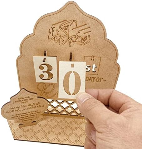 Ramadan odbrojavanje kalendar Ramadan dekoracija 2023 Islamski DIY kalendar Mubarak M8Z1 Ad Eid pokloni