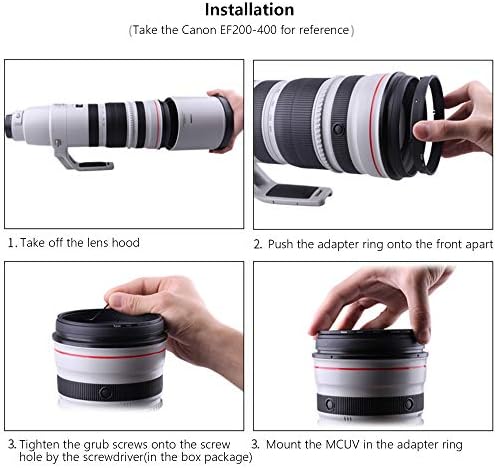 Kase filter komplet za Canon EF 400mm F2.8 je USM objektiv. Sadrži padajuću CPL, 150 mm prednji