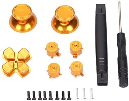 Kafuty-1 Metalni tasteri za PS5 kontroler, aluminijske legure metalne pamke, analogni grip gumbe i d-jastuk, zamjenski gumbi za regulatora igara za reprodukciju 5