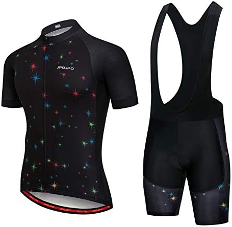 Hotlion Muški biciklistički dres set bib kratke hlače Ljetna biciklistička odjeća odijelo pro tima biciklistička