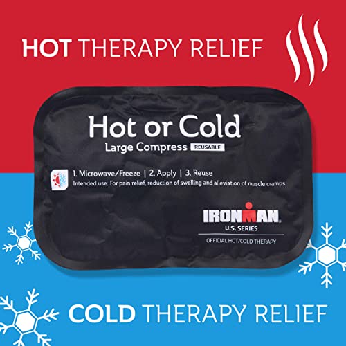 Curad Ironman topli ili hladni oblog za višekratnu upotrebu, paket leda za višekratnu upotrebu za povrede, veliki oblog je 8 in x 12 in, 1 Count