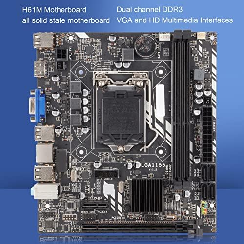 H61M matična ploča, 1155 PIN DDR3 Dual Channel Quad Core VGA HD multimedijski sučelje Stabilna