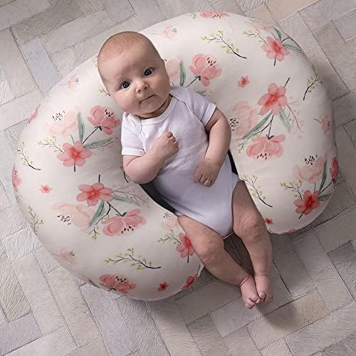 BROLEX rastezljive navlake za jastuke za njegu 2 pakovanja navlake za jastuk za njegu za majke koje doje, Ultra meke prozračne za dojenčad jastuk za dojenčad, Pink Blossom