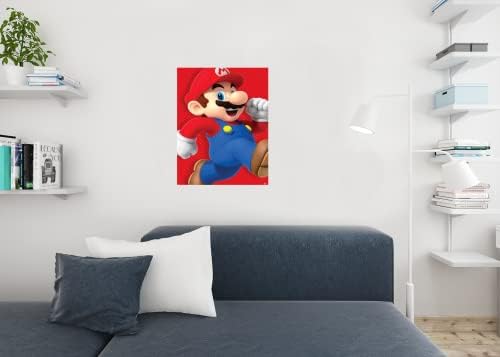 Piramida Amerika Super Mario Run trčanje Nintendo Video igre Gaming Gamer Cool Wall Decor Art Print