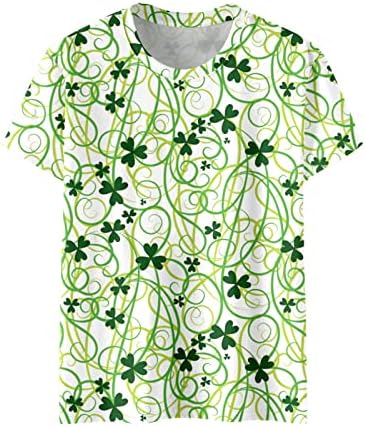 CGGMVCG St. Patricks Dnevne majice za žene Modni okrugli vrat Kratki rukav Ljubav majica St.