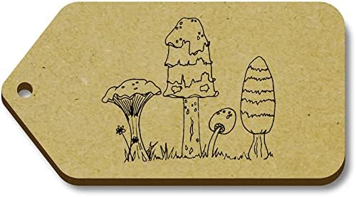 10 x velike 'divlje gljive' drvene poklon oznake