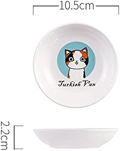 CPSUN slow Feeder Bowl Nova kreativna slatka mačka mali tanjir u obliku Mini ploče Keramika Cartoon Dish Creative