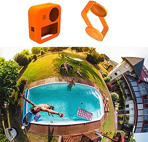 Generička silikonska futrola za kameru narandžasti poklopac kamere praktična zaštita kamere mekana rukava kamere okvir kamere Smooth udoban sa preciznom veličinom za GoPro Max vanjsku upotrebu