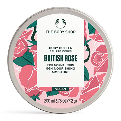 The Body Shop Brisansh Rose Body Butter - Hranjiva i hidratantna kože za normalnu kožu - Vegan - 6,75 oz
