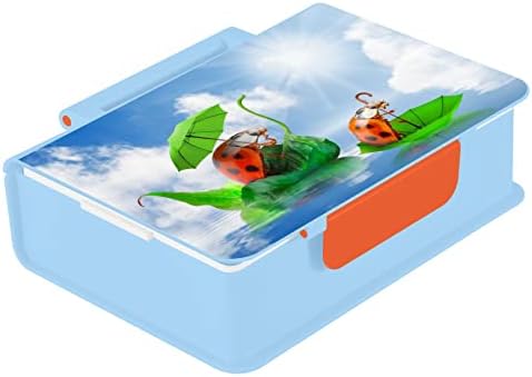 Suabo Ladybirds sa kišobranom Bento kutije za odrasle / dječje ručak za propuštanje otporne na ručak