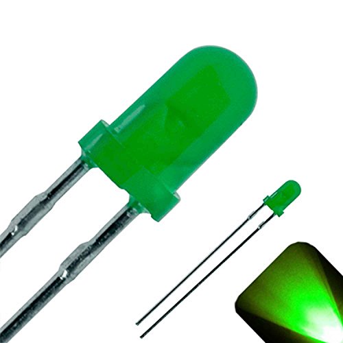 3mm okrugli gornji difuzni čisto zeleni LED-Ultra Bright