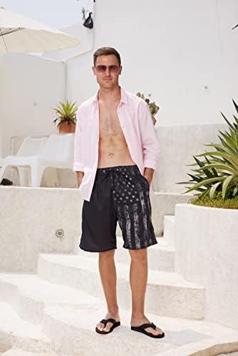 Muške kupaće gaćice za brzo sušenje šorc sa mrežastom podstavom, prozračne kratke hlače za plažu kupaći kostimi kupaćih kostima