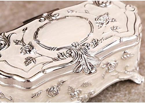 QTT nakit kutija europski stil retro princeze nakit nakit srebrni kreativni prenosivi nakit