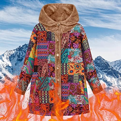 Zimska runo obložena dukserica dukserica zadebljanu odjeću sa rukom sa bočnim džepom kaput kreativni tisak topli trendy