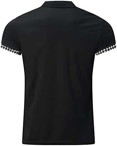 Ljetne polo T majice za muškarce kratki rukav Ležerne prilike za kratki čahure patentni vrat opušteni