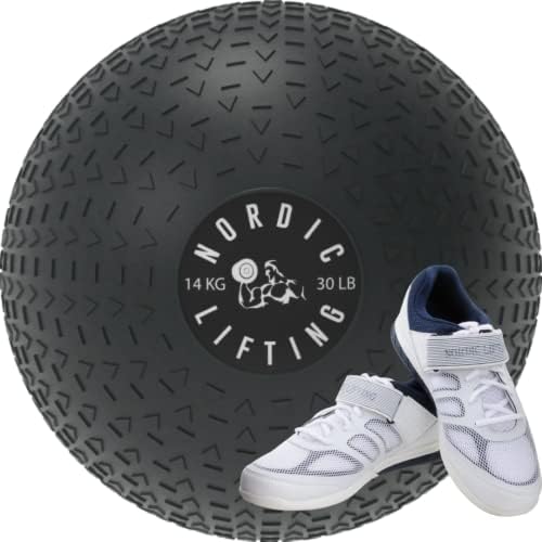 Nordic Lifting Slam Ball 30 lb paket sa cipelama Venja veličina 8.5-Bijela