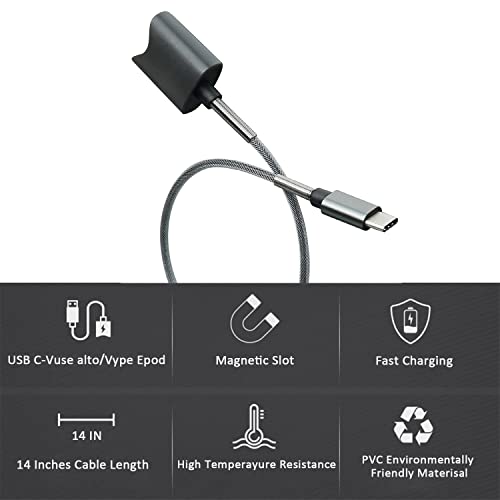 Vienon Smart USB punjač, USB C kabl za brzo punjenje sa jakom magnetnom adsorpcijom - 16 inča