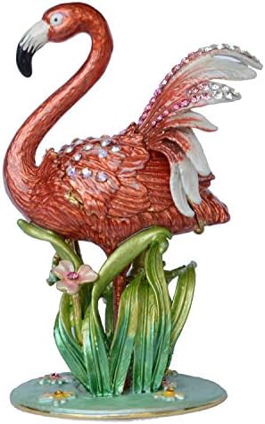 Mješavina pelikanska sitnica kutija nakit ručno oslikana dekorativna kutija sa šarkama držačem minđuša sa kolekcionarskim figurinom