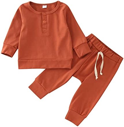 Proljetna ljetna odjeća za dječje dječje dječake Djevojke dugih rukava patchwork dukserict vrhovi čvrstih hlača Outfit set