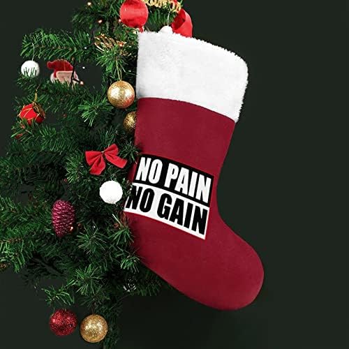 Bez boli bez dobitka božićne čarape čarape Xmas Tree Santa ukrasi viseći ukrase za kamin za odmor 16.5