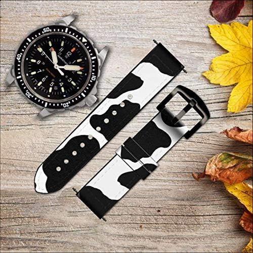 CA0229 Bešavna krava uzorak kože i silikonske pametne trake pametnog sata za ručni sat smartwatch pametni sat