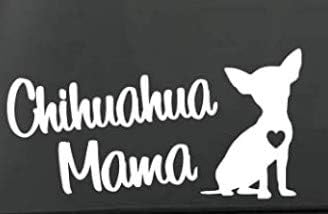 MAF-Mama-Chihuahua -8 Bijelo-vinil naljepnica naljepnica za automobile laptopi zidovi Windows Toolbox poklon