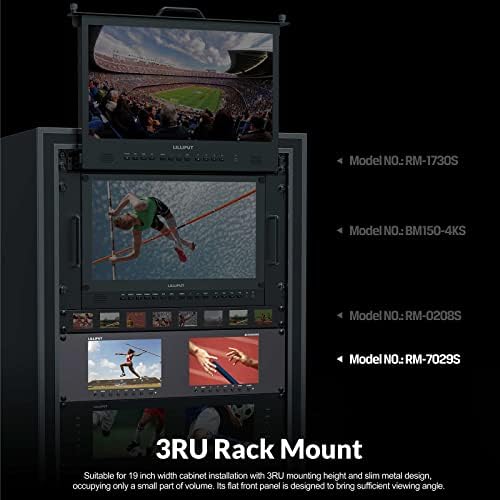 LILLIPUT RM-7029s Dual 7 inčni 3ru Rackmount Monitor sa 3G-SDI HDMI 2.0 ulaznim izlazom Put 1920x1200 Full HD rezolucija