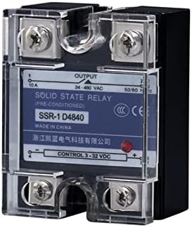 EXONGY 10A 25a 40A da jednofazna DC kontrola AC hladnjak 220v relej na 3-32VDC SSR-10da 25da 40da plastični poklopac relej čvrstog stanja