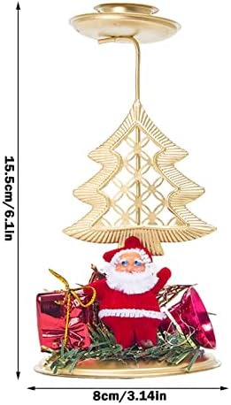 2022 Božić Kovano Željezo Svijećnjaci Ornamenti Božić Svijeća Tabela Dekoracija Svijećnjaci Ornamenti
