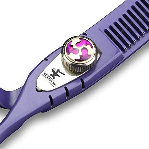 Xuanfeng Violet elastične škare za kosu, pogodne za porodičnu ili berbersku trgovinu, 6 inčnih