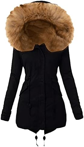 Nokmopo jakna Ženska ženska kaput Ženska zimska topla debela dugačka jakna kapuljač kapuljača Žene zimski