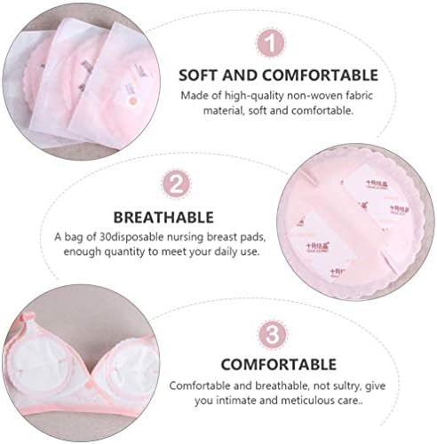 Milisten jastučići za dojenje za jednokratnu upotrebu 30pcs Stay Dry jednokratni jastučići za njegu Nursing Essentials jastučići za grudi za dojilje