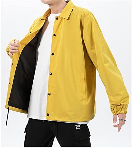 Muški klasični sportski jaknu Casual Button prednja jakna Zimska vintage Vjetrootporni kaput gornja odjeća