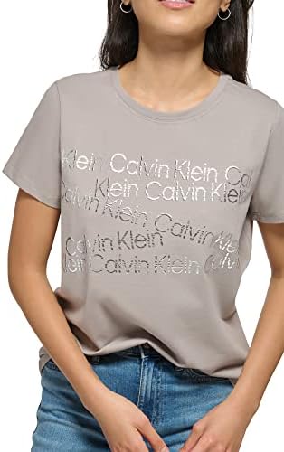 Calvin Klein ženska svakodnevna Casual kratka rukava pamučna majica sa Spanom