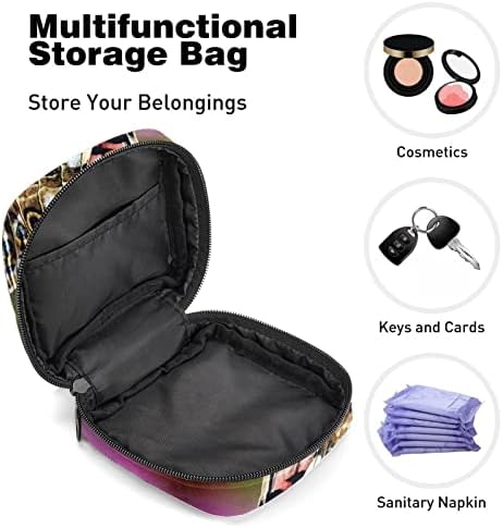 Torba za odlaganje higijenskih uložaka, torbica za menstrualne čašice Tampon torba, Organizator držača uložaka za menstruaciju za žene djevojke, Nature Butterfly