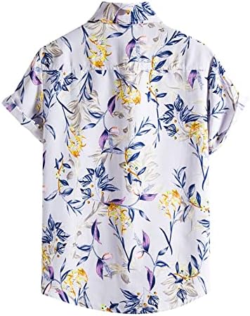 Muška havajska košulja brzo suha tropska Aloha košulja kratki rukav plaža za odmor Casual majice bluza vrhovi