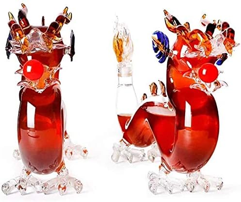 liquor-decanters vino Decanter Home Bar Glass Kineski zmaj u obliku viskija Decanter za alkohol burbon 1000ml Whisky Aerating